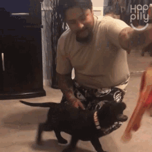 Playing With My Dog Happily GIF - Playing With My Dog Happily Making The Dog Chase The Toy GIFs