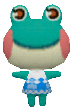 Animal Crossing Frog Sticker - Animal Crossing Frog Lily Stickers
