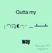 Outta My Way Lenny Chain GIF - Outta My Way Lenny Chain Animated Lenny GIFs