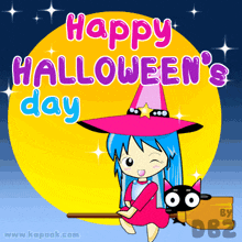 Happy Halloween Halloween Day GIF - Happy Halloween Halloween Day Full Moon GIFs