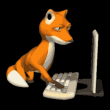 Fox Typing GIF - Fox Typing Based GIFs
