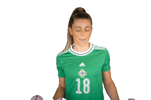 Working Out Ciara Watling Sticker - Working Out Ciara Watling Northern Ireland Football Stickers