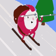Skiing Santa GIF - Skiing Santa Jolly GIFs