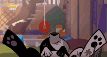 a cartoon of a dalmatian dog with disney premiere written on the bottom right