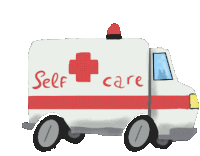 Ambulance Self Care Sticker - Ambulance Self Care Ambulance Self Care Stickers
