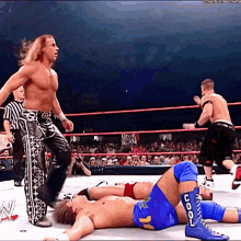 John Cena Shawn Michaels GIF - John Cena Shawn Michaels Five Knuckle Shuffle GIFs