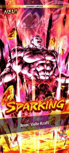 a screenshot of a video game shows a character named jiren