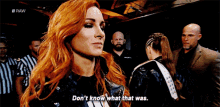 Wwe Becky Lynch GIF - Wwe Becky Lynch Dont Know What That Was GIFs