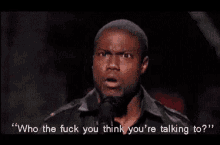 Kevin Hart Who The Fuck You Think Your Talking To GIF - Kevin Hart Who The Fuck You Think Your Talking To Angry GIFs