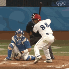 Hitting The Baseball International Olympic Committee GIF - Hitting The Baseball International Olympic Committee Korea Vs Cuba GIFs