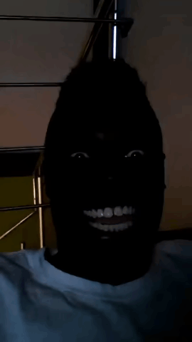 black man in the dark