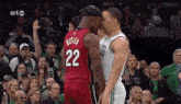 Jimmy Butler Head To Head GIF - Jimmy Butler Head To Head Face To Face GIFs