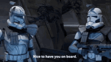 Star Wars Nice To Have You On Board GIF - Star Wars Nice To Have You On Board Fives GIFs