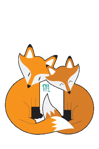 Fox And Tea Love Sticker - Fox And Tea Love Stickers