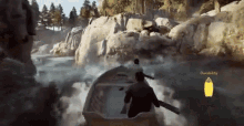 Paddling On The Boat GIF
