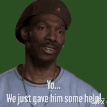 Charlie Murphy We Just Gave Him Some Help GIF - Charlie Murphy We Just Gave Him Some Help GIFs