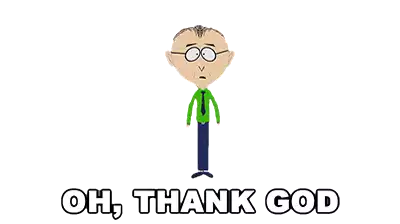 Oh Thank God Mr Mackey Sticker - Oh Thank God Mr Mackey South Park Stickers