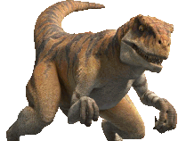 a dinosaur with a long tail and sharp claws
