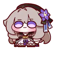 a cartoon drawing of a girl with a flower in her hair