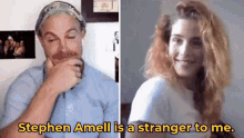 Emily Bett Rickards Stephen Amell GIF - Emily Bett Rickards Stephen Amell Stranger GIFs