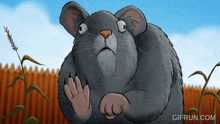 a cartoon of a mouse with the website gifrun.com in the bottom right corner