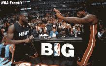 Dwyane Wade And Lebron James GIF - Miami Heat Nba Lebron James GIFs