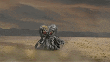 a monster is standing in the middle of a desert and says okie bedokie