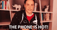 The Phone Is Hot Hot Phone GIF - The Phone Is Hot Hot Phone Boiling GIFs