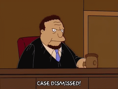 Gavel Case Dismissed GIF - Gavel Case Dismissed Simpsons GIFs