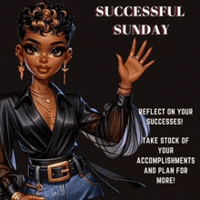 a poster that says successful sunday on it
