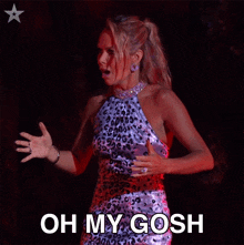 Oh My Gosh Amanda Holde GIF - Oh My Gosh Amanda Holde Britain'S Got Talent GIFs