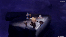 a screenshot of a video game shows a group of anime characters including a character named aether