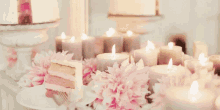Cake Candles GIF - Cake Candles Flowers GIFs