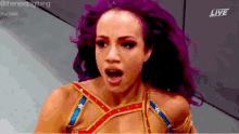 Sasha Banks Shocked GIF - Sasha Banks Shocked Stunned GIFs