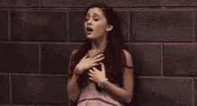 Ariana Grande Deep Inhale GIF - Inhale Deep Breath Ariana GIFs