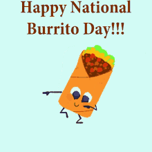 Burrito Happy National Burrito Day GIF - Burrito Happy National Burrito Day GIFs