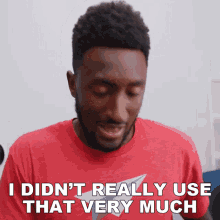 I Didnt Really Use That Very Much Marques Brownlee GIF - I Didnt Really Use That Very Much Marques Brownlee I Didnt Use It Very Often GIFs