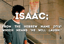 isaac isaac name he will laugh hebrew laugh