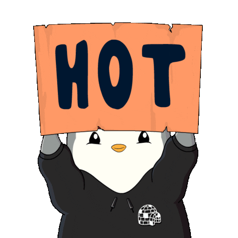 Pudgy Pudgypenguin Sticker - Pudgy Pudgypenguin Hot Stickers
