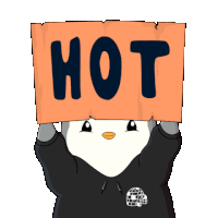 Pudgy Pudgypenguin Sticker - Pudgy Pudgypenguin Hot Stickers