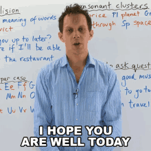 I Hope You Are Well Today Benjamin GIF - I Hope You Are Well Today Benjamin Learn English With Benjamin GIFs