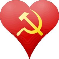 Heart Communism Sticker - Heart Communism Stickers