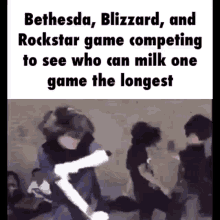 bethesda blizzard rockstar competing game