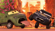 Kung Fu Cars Cars Fight GIF - Kung Fu Cars Cars Fight Cars Spy GIFs