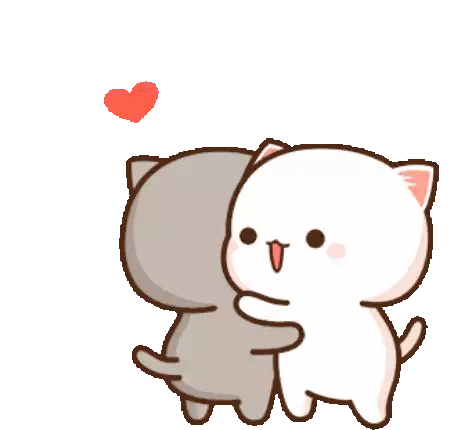 Mochi Mochi Peach Cat Gif Hug Sticker