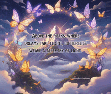 above the peaks where dreams take flight butterflies weave a tapestry of light simply living green