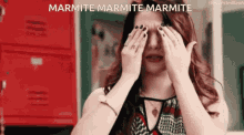Marmite Hiding Eyes GIF - Marmite Hiding Eyes Covering Eyes GIFs