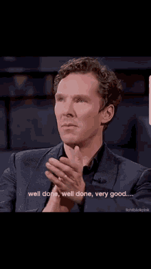 Benedict Cumberbatch Well Done GIF - Benedict Cumberbatch Well Done Very Good GIFs