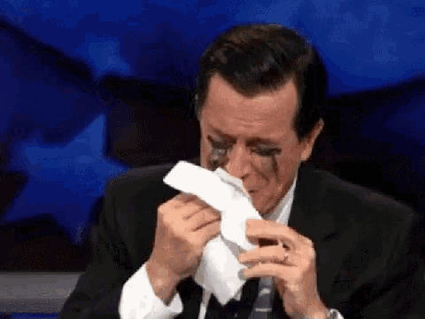 Stephen Colbert Happy GIF - Stephen Colbert Happy Cry - Discover & Share  GIFs