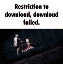 download download failed meme demon slayer nezuko running